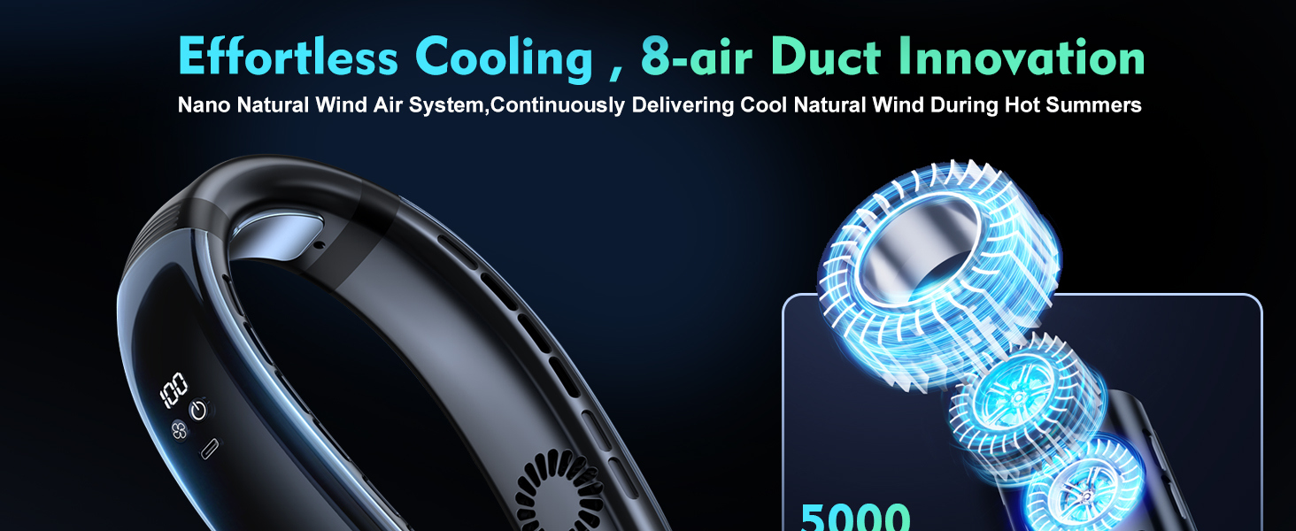 neck fans portable rechargable