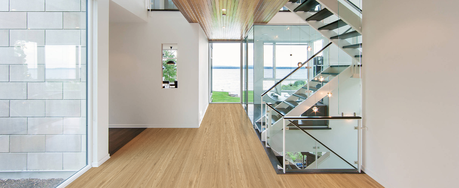 Oxdigi Peel and Stick Vinyl Flooring Roll 24"x 393"/ 64 Sq