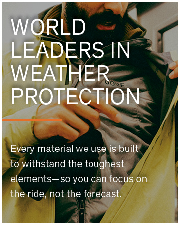 GORE WEAR weather protection withstands wind, rain, and snow to keep you dry and warm