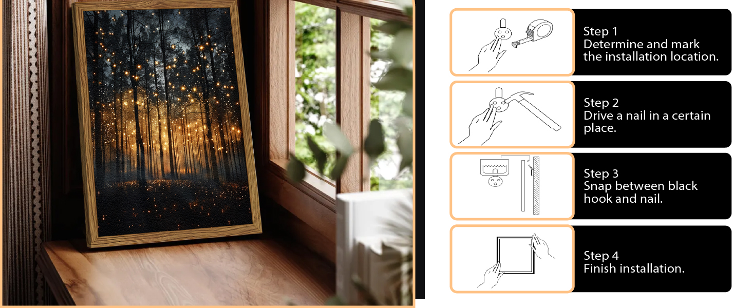 Twilight Enchanted Forest Wall Art