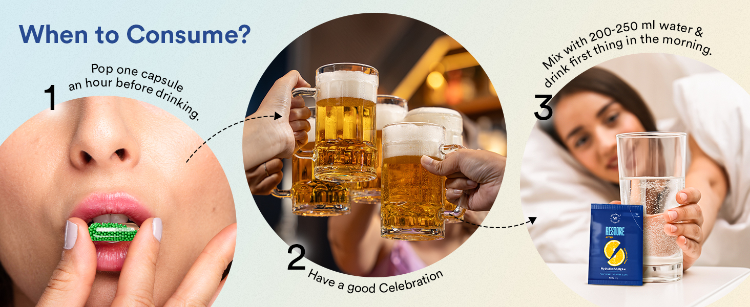 Hangover relief, party smart