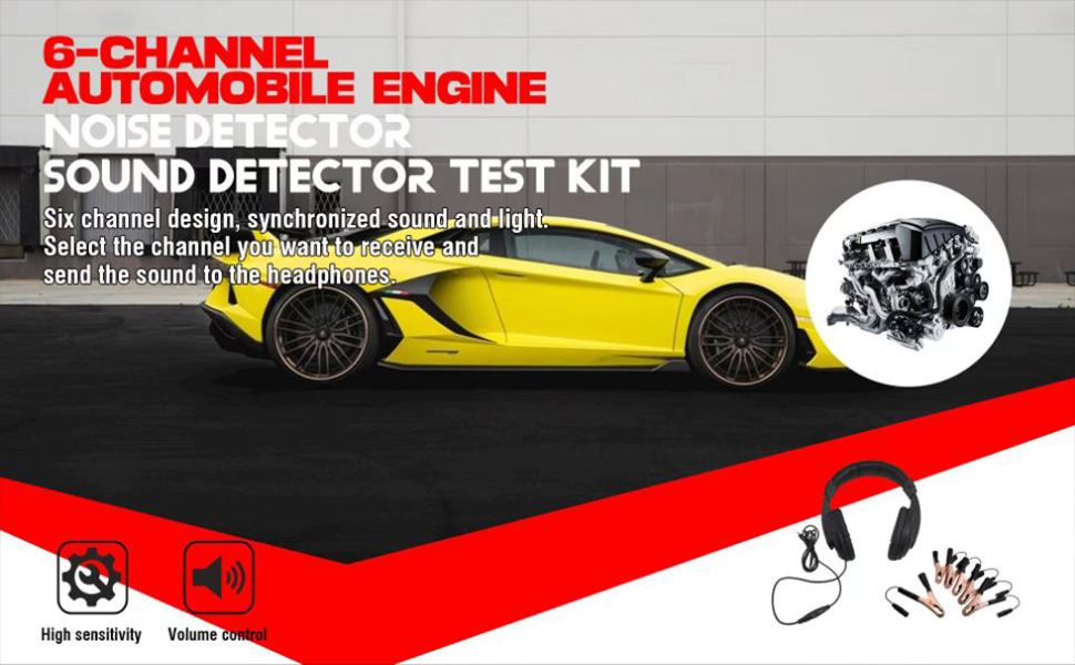 Weytoll Chassis Ears Automotive Electronic Stethoscope 6