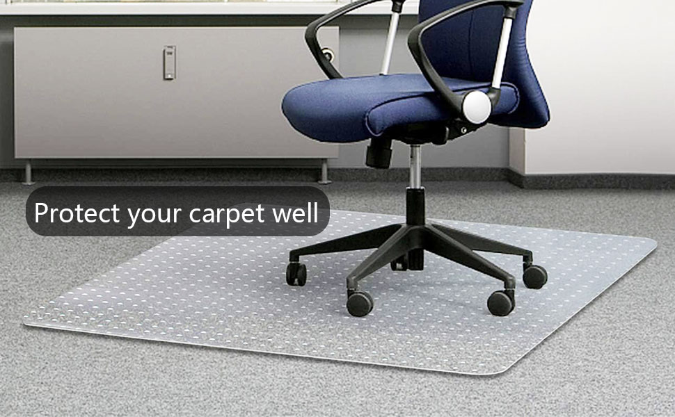 Office Chair Mat for Carpet with Studs, Desk Chair Mat for