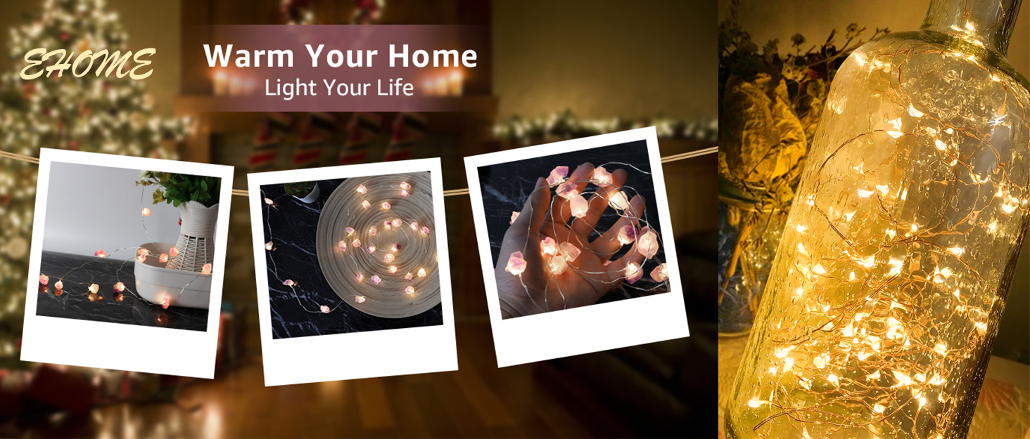 Ehome Fairy String Lights, 12 Pack Fairy Lights Battery