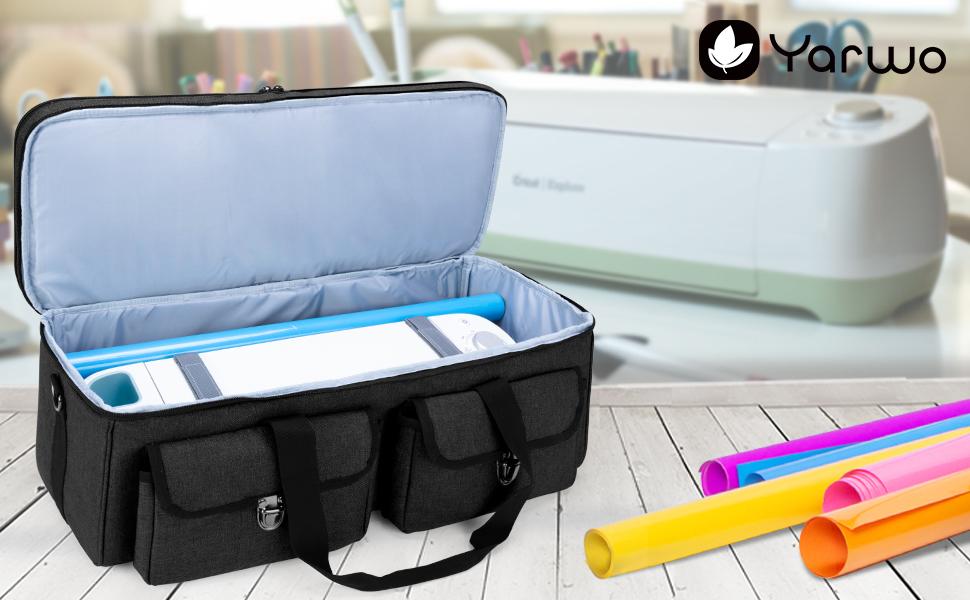 YARWO DoubleLayer Carrying Bag Compatible for Cricut Maker, Cricut