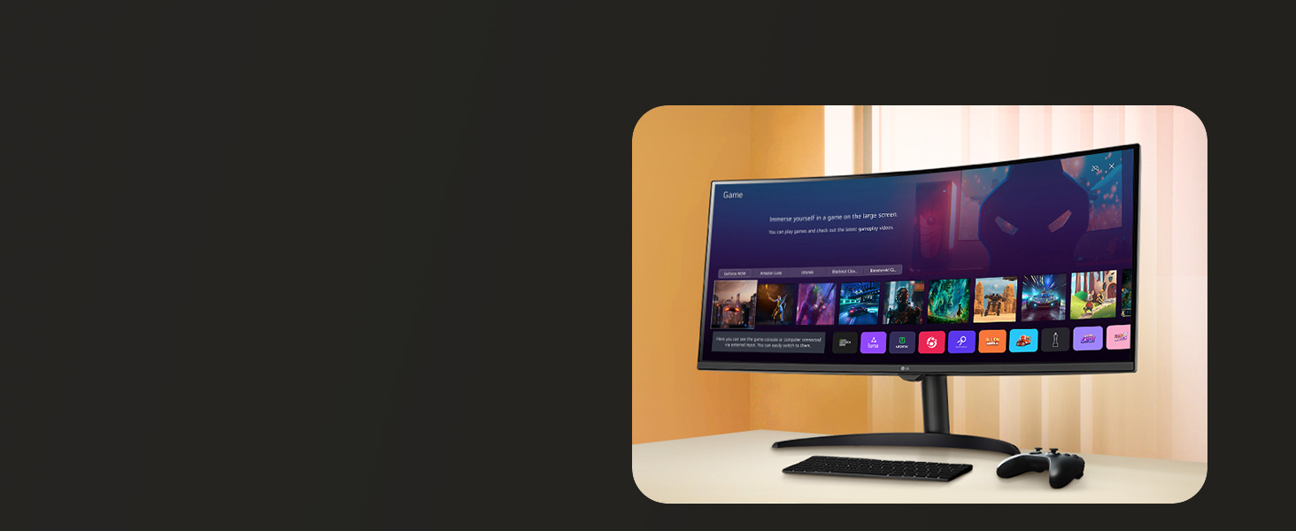 LG Smart 34 (86.36 cm) 21:9 Curved WQHD (3440x1440) with webOS