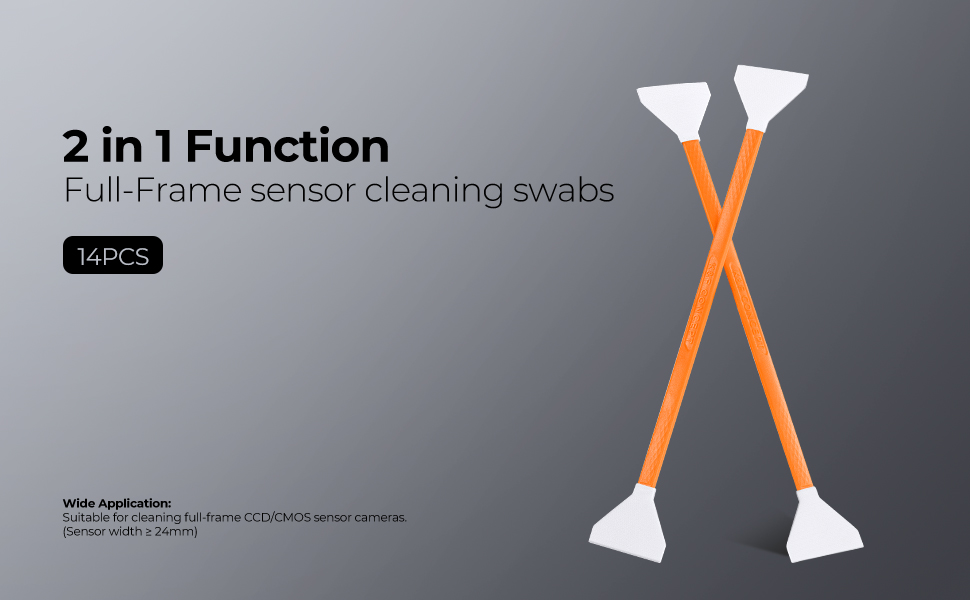 K&F Concept 14pcs Double Tipped 24mm APS Full Frame Sensor