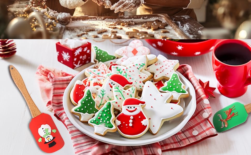 Christmas cake scraper