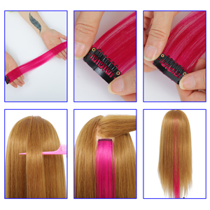 colored hair extensions clip in hair extensions rainbow hair extensions color hair extensions