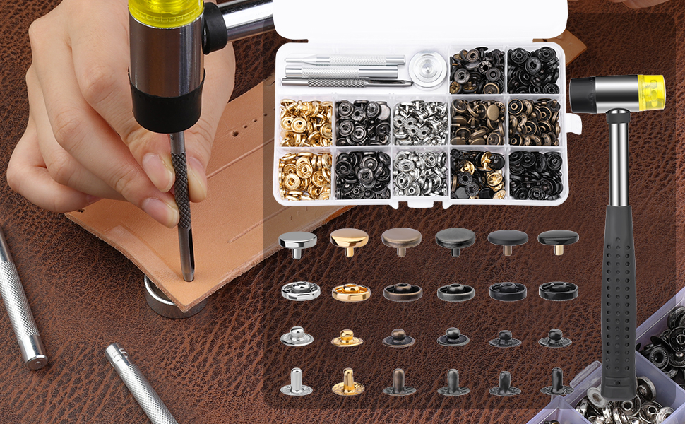 Leather Snap Fasteners Kit
