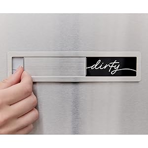 dishwasher clean dirty sign cute farmhouse kitchen decor, dishwasher magnet cover sign indicator