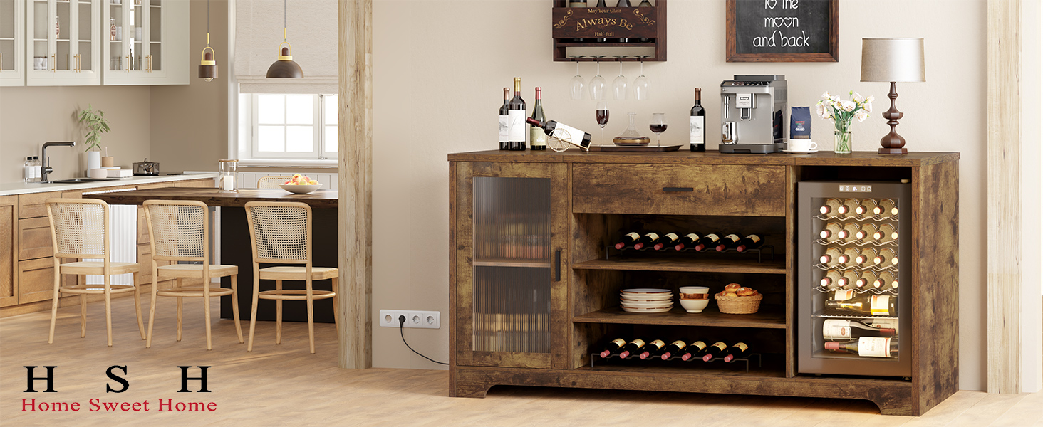 liquor cabinet with fridge