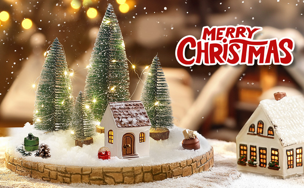 Small Christmas Tree with Lights, Mini Christmas Tree Table Top Decorations, Desktop