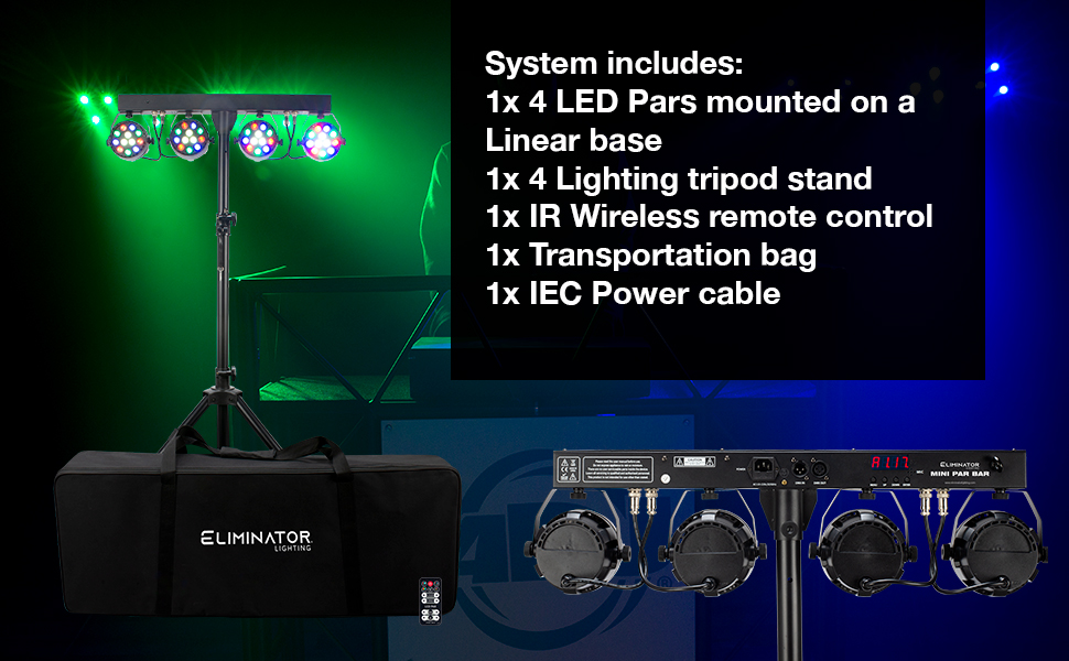 ELIMINATOR Mini Par RGBW LED×8 + ケーブルセット Amazon.co.jp: ELIMINATOR (エリミネーター) LEDパーライト 軽量