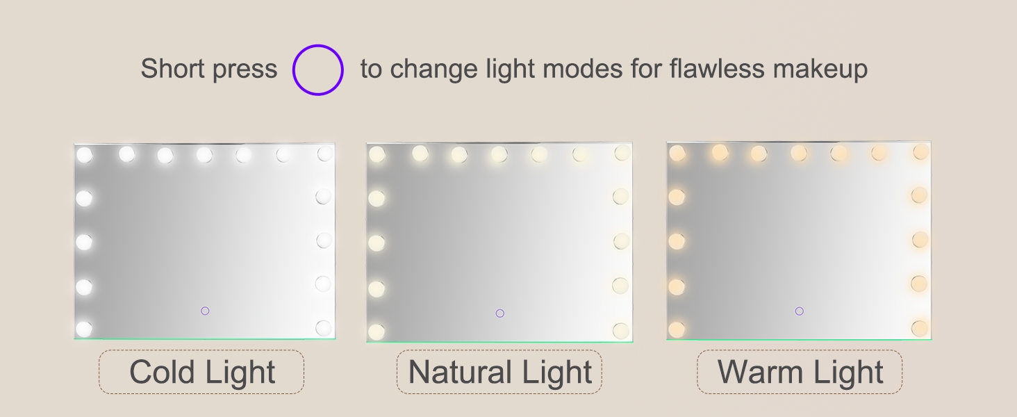 warm natural cold 3 colors light mode