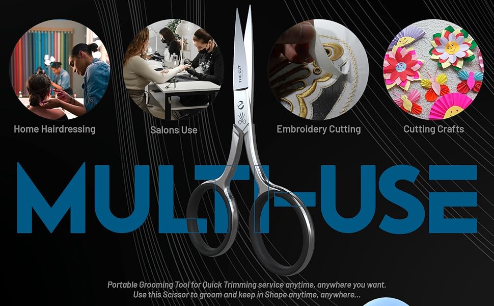 for home hairdressing, salon use, embroidery work, cutting crafts