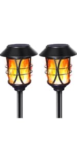 Solarbaby Solar Laternenlichter ,Metall flackernde Flamme ...