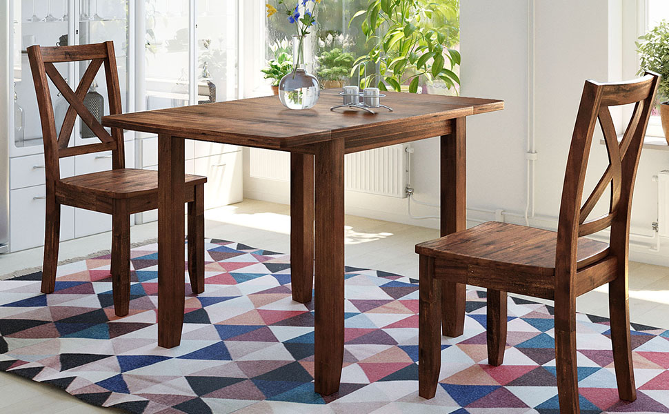 Amazon.com - Harper & Bright Designs 3-Piece Wood Drop Leaf