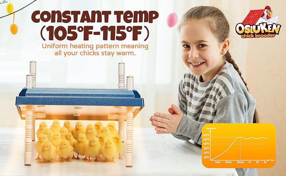 Chick Brooder Heating Plate, 12”x 12” Chicken Brooder Chick