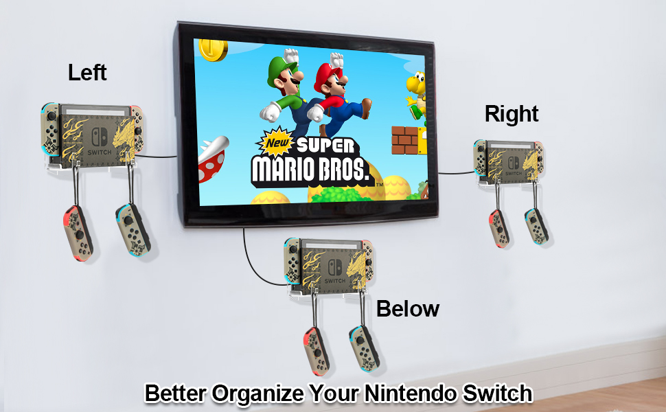 Desing Wish Small Switch Wall Mount Holder for Nintendo