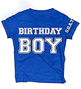 Lalo & Luna Boys Happy Birthday T-Shirt (1-12 Years Old) Toddlers to Kids Party Outfit Gift