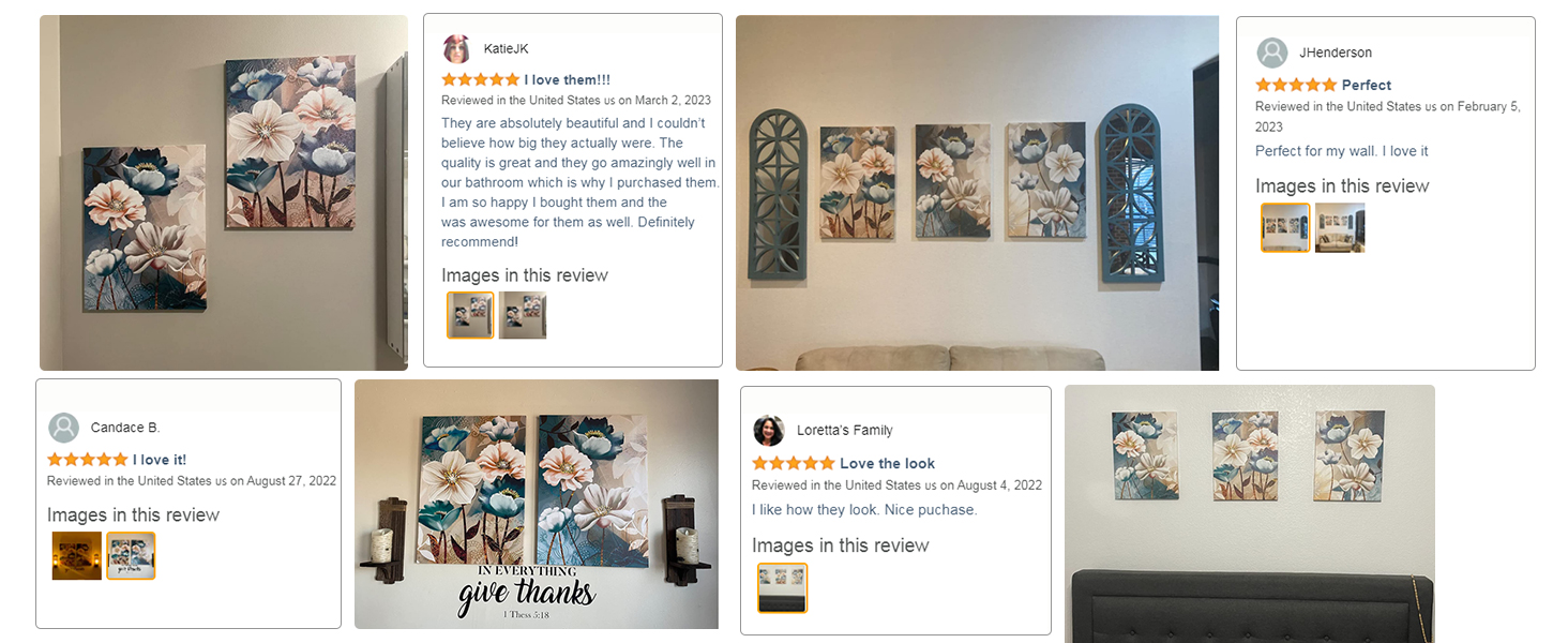 floral canvas wall art