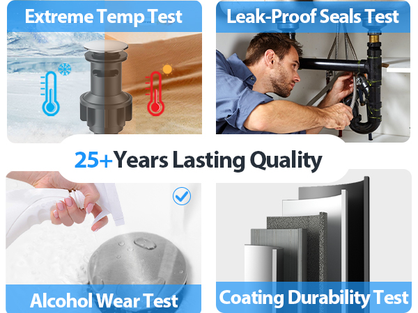 Bathroom Sink Drain Pop-up Bathroom Sink Stopper Vanity Vessel Hair Catcher Anti-Clog Strainer