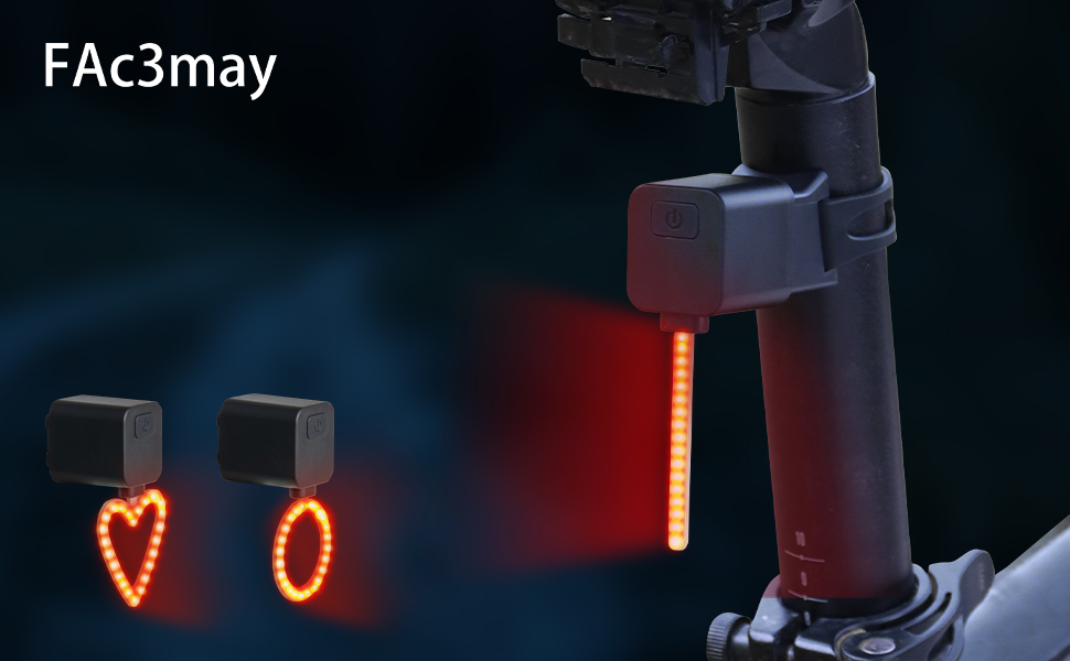 led light，rear bike light
