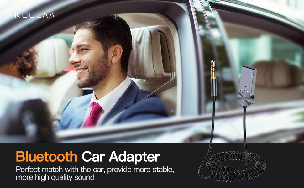 Kuulaa Bluetooth Adapter Auto Aux, USB Bluetooth 5.0 Empfänger für