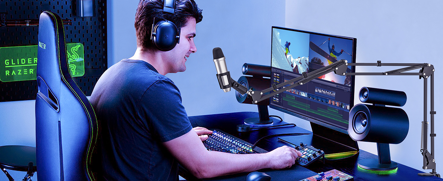 mircophone stand boom arm