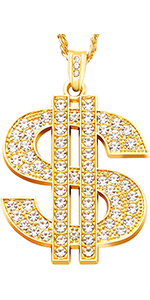 Gold Chain for Men with Dollar Sign