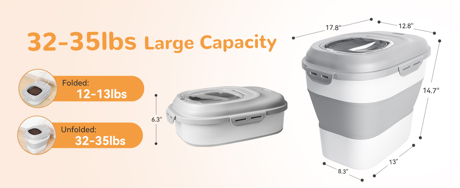 35lbs large capacity