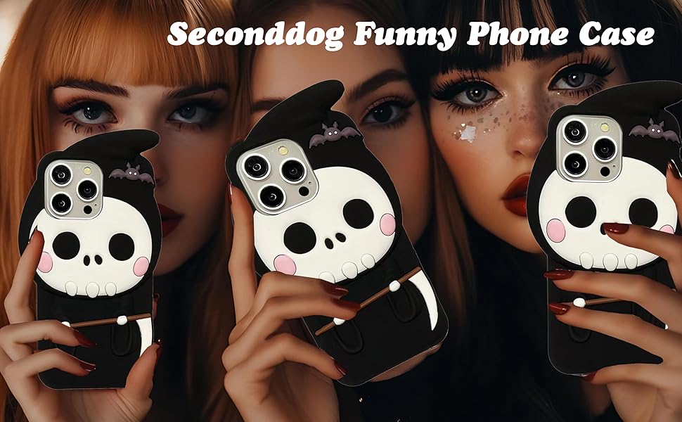 Senconddog Funny phone case with iphone case Halloween Case