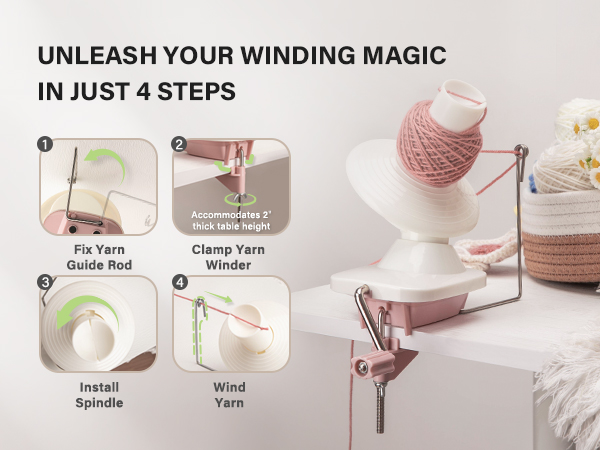 Unleash your winding magic in just 4 steps
