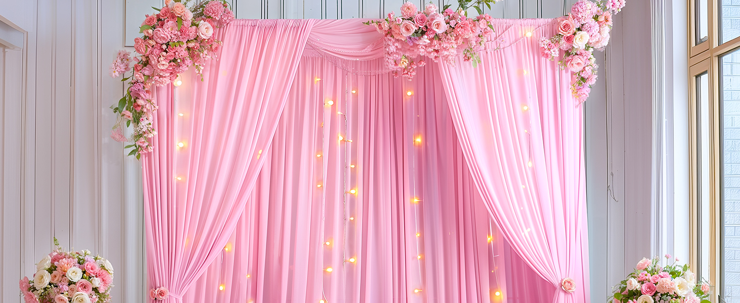 Wrinkle Free Polyester Photo Shoot Backdrop Drapes