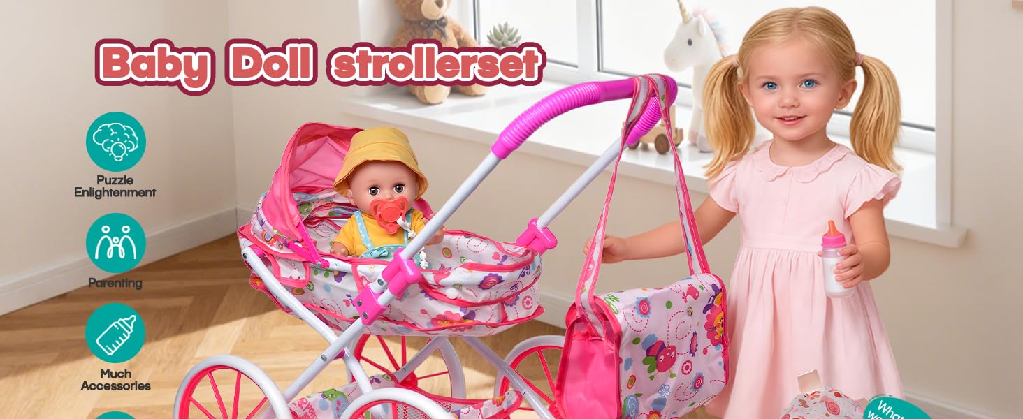 baby doll accessories baby stroller toys for 3 year old girl with baby doll clothes