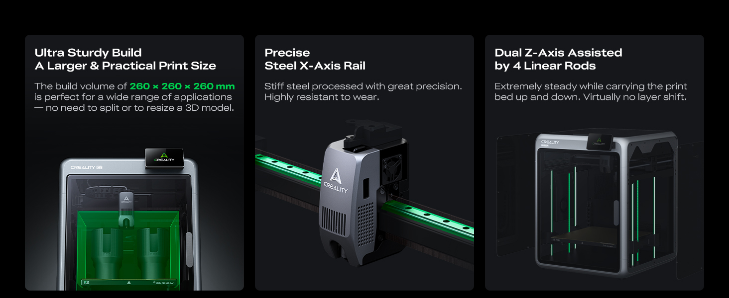 Ultra Sturdy Build A Larger &amp; Practical Print Size