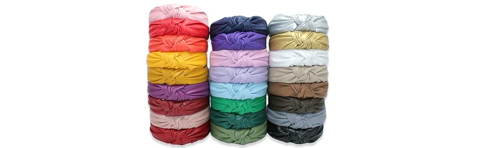 Leather knotted headbands