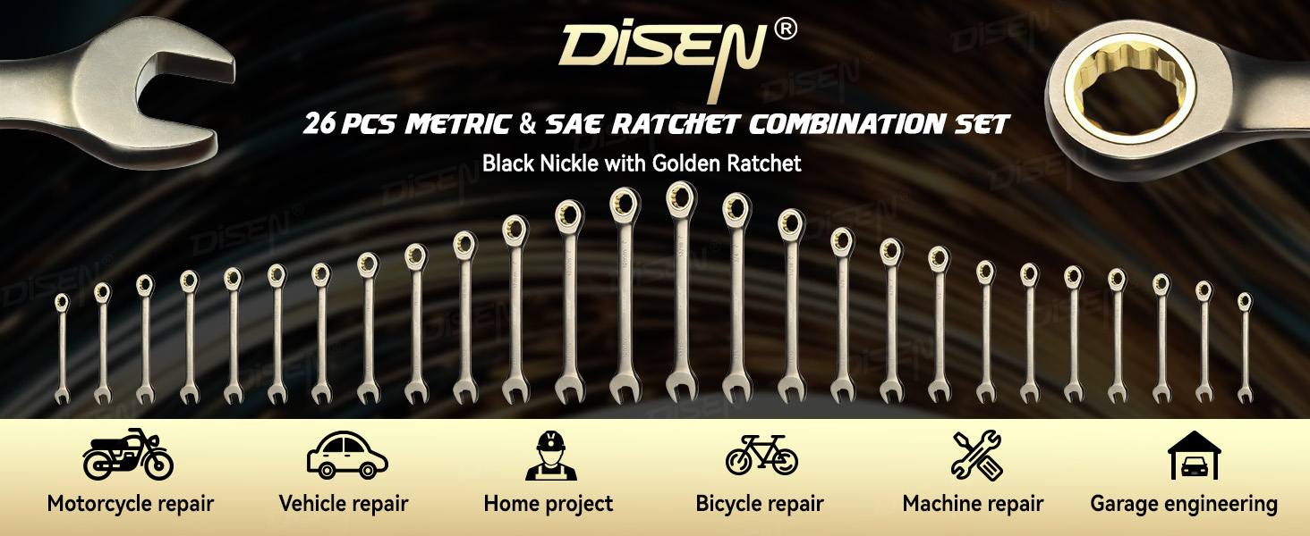 ratchet combination Wrench Set