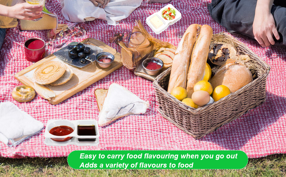 double compartment snack containers
