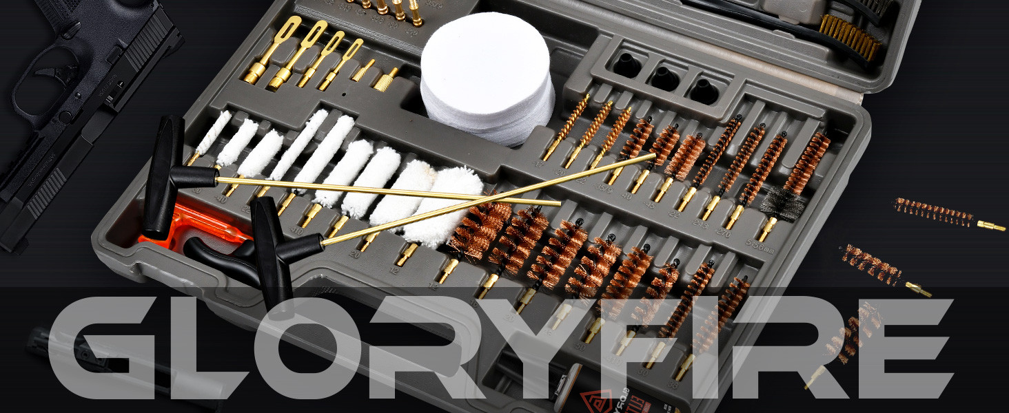 GLORYFIRE Gun Cleaning Kit Elite Designed, Rifle Shotgun
