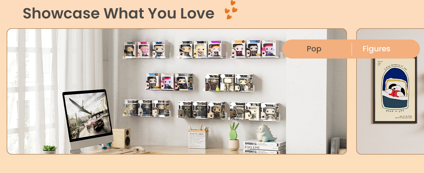 acrylic shelves