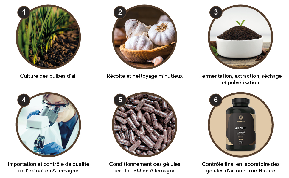 Ail Noir Fermenté - 360 Gélules - Végan