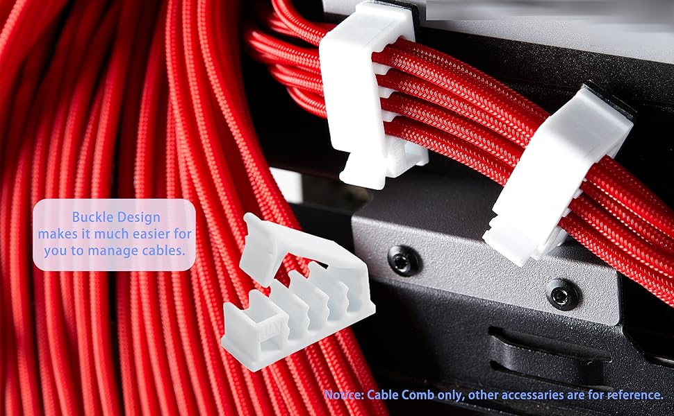 Formulamod Self Adhesive Cable Comb Kit, Sleeve Management Tools Wire