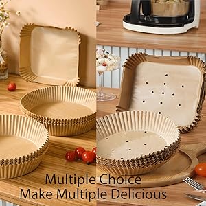 Disposable Air Fryer Paper Liner Air Fryer Liners Non Stick high heat parchment paper for air fryer