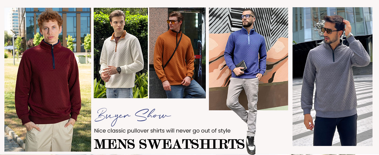 mens quarter zip sweaters