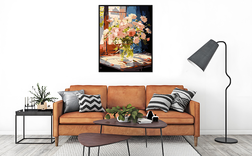 NIFILMTH Paint by Numbers Kit for Adults, 16×20 inch Flower