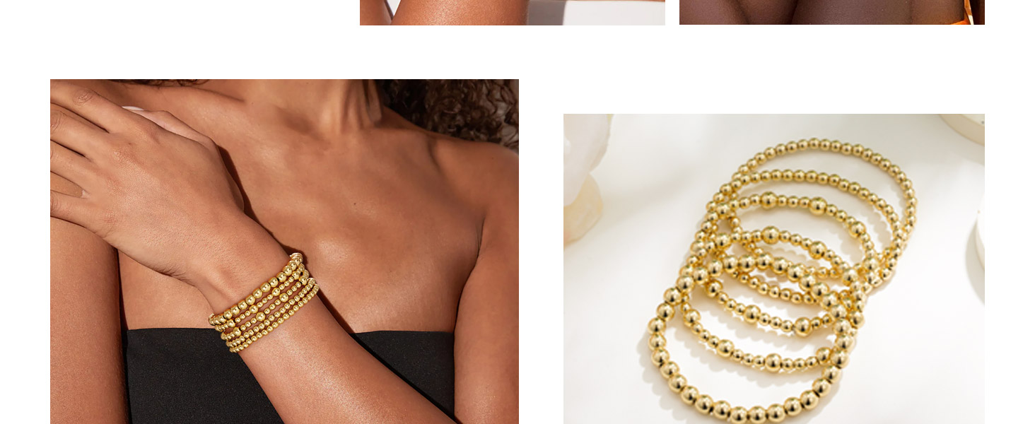 gold bead bracelets