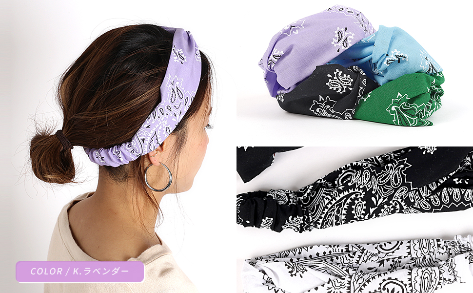 クロスヘアターバン ペイズリー柄☆ハンドメイド クロスヘアターバン ペイズリー柄☆ハンドメイド Amazon.co.jp