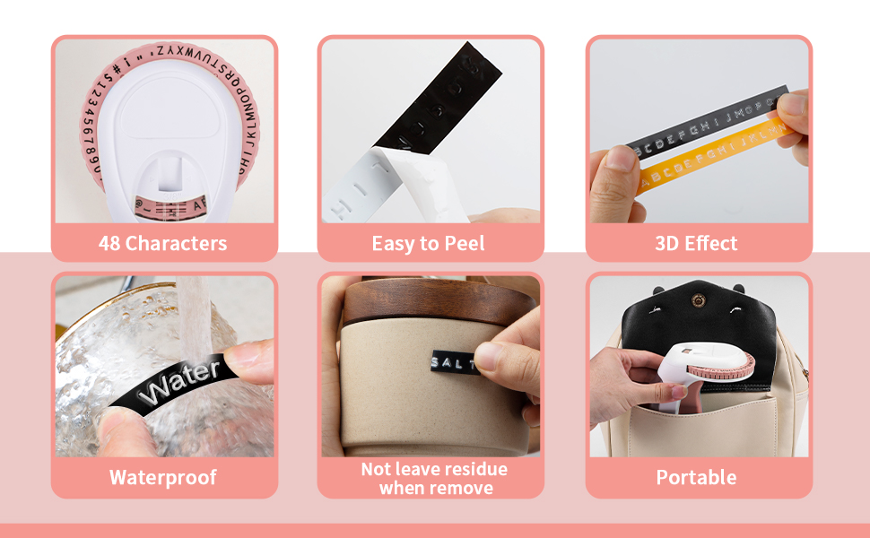 Vixic Embossing Label Maker Machine, Omega S Portable